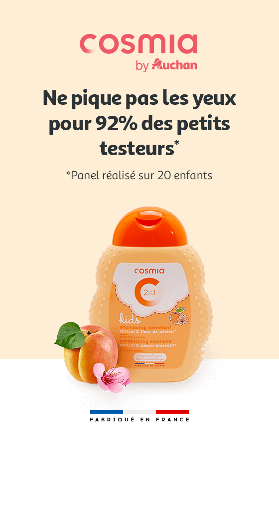 Cosmia by Auchan, Ne pique pas les yeux pour 92% des petits testeurs